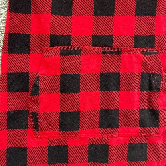 Cat & Jack Toddler Girls' Adaptive Short Sleeve Holiday Dress red plaid Size 5T - Picture 7 of 7